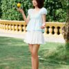 Áo nhún ngực dáng xoè